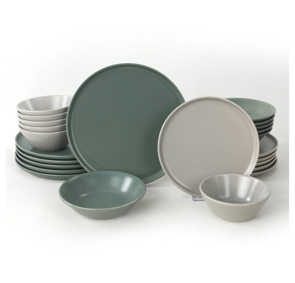 Hermia Concept Teller-Set 100% CERAMIC STONEWARE M1702 (24-tlg) von Hermia Concept