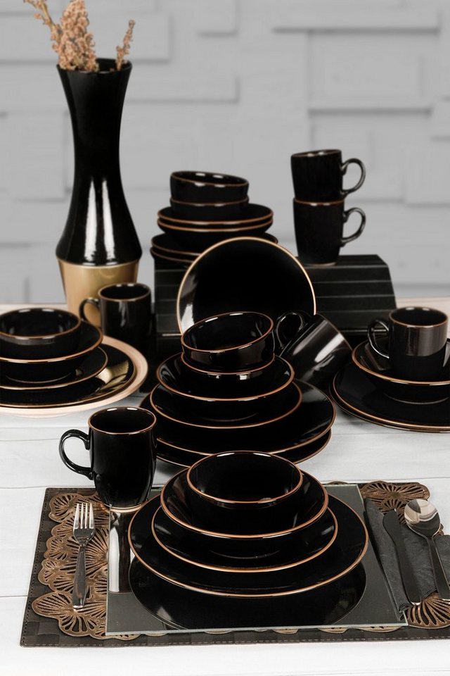 Hermia Concept Teller-Set 100% CERAMIC STONEWARE M1730 (30-tlg) von Hermia Concept