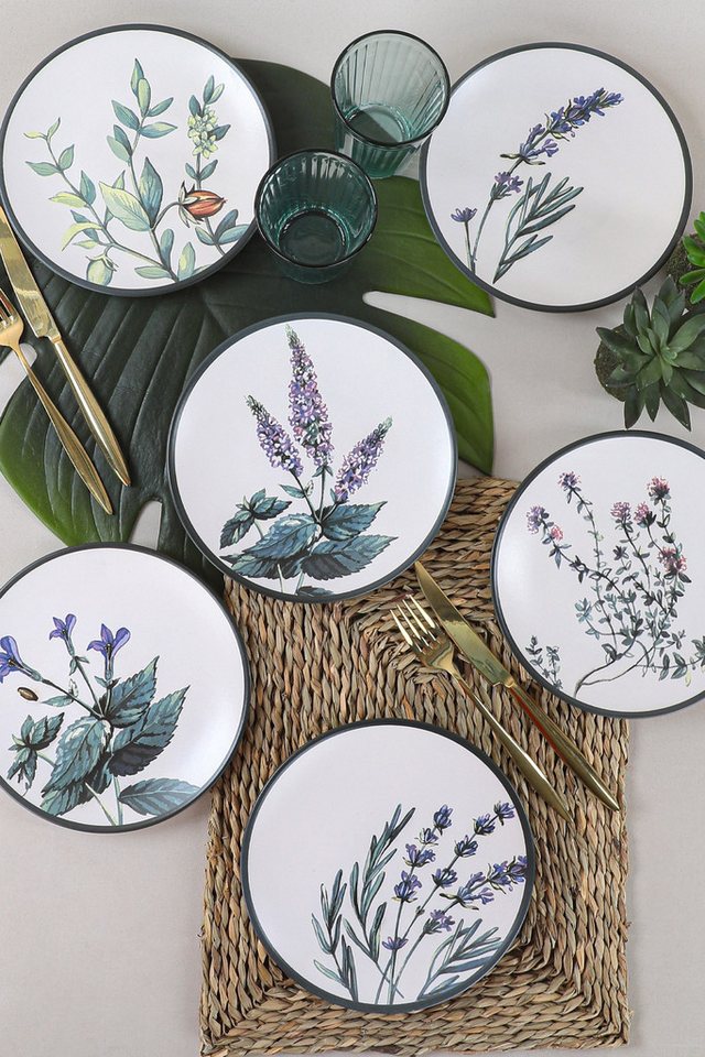 Hermia Concept Teller-Set 100% CERAMIC STONEWARE M1731 (6-tlg) von Hermia Concept