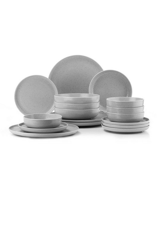 Hermia Concept Teller-Set 100% PORCELAIN P3604 (16-tlg) von Hermia Concept