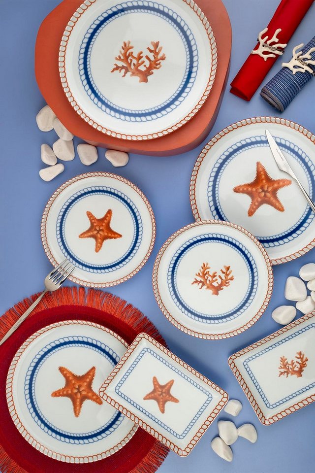 Hermia Concept Teller-Set 100% PORCELAIN P9790 (18-tlg) von Hermia Concept