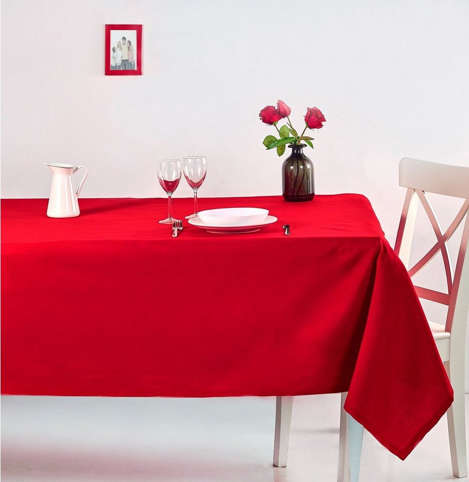 Hermia Concept Tischdecke DCH1141, rot, Tischdecken, 65% Baumwolle / 35% Polyester von Hermia Concept
