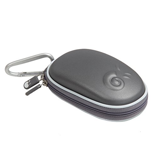 Hermitshell Travel Hart Eva Lagerung Tasche Schutz hülle Etui Tragetasche Beutel Compact Größen und karabiner für Apple Magic Mouse Maus I und II 2nd Gen und Karabiner Grau von Hermitshell