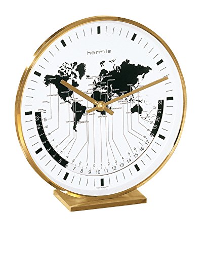 Hermle Uhrenmanufaktur 22704-002100 Tischuhr, Messing, Gold, 19cm x 18cm x 6,5cm Hermle Uhrenmanufaktur 22704-002100 Tischuhr, Messing, Gold, 19cm x 18cm x 6,5cm von Hermle