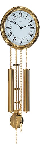 Hermle Uhrenmanufaktur Wanduhr, Messing, Gold, 68cm x 22cm x 9,5cm Hermle Uhrenmanufaktur Wanduhr, Messing, Gold, 68cm x 22cm x 9,5cm von Hermle