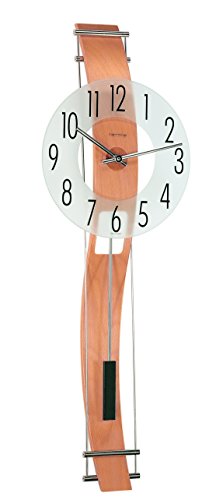 Hermle Uhrenmanufaktur Wanduhr, Holz, Buche, 80,5cm x 27cm x 11cm von Hermle