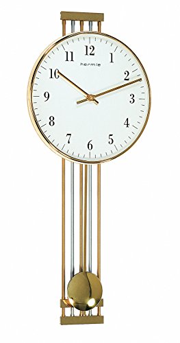 Hermle Uhrenmanufaktur Wanduhr, Metall, Gold, 56cm x 24cm x 7cm von Hermle