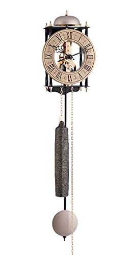 Hermle 70504-000711 Skelett-Pendelwanduhr Werk Rosé, Rosé, 62cm x 15cm x 10cm von Hermle