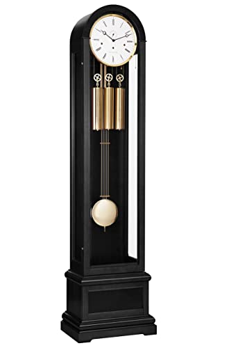 Hermle Exklusive Standuhr Charlotte Standuhr Schwarz Mechanisch 193cm- 01087-740461 von Hermle