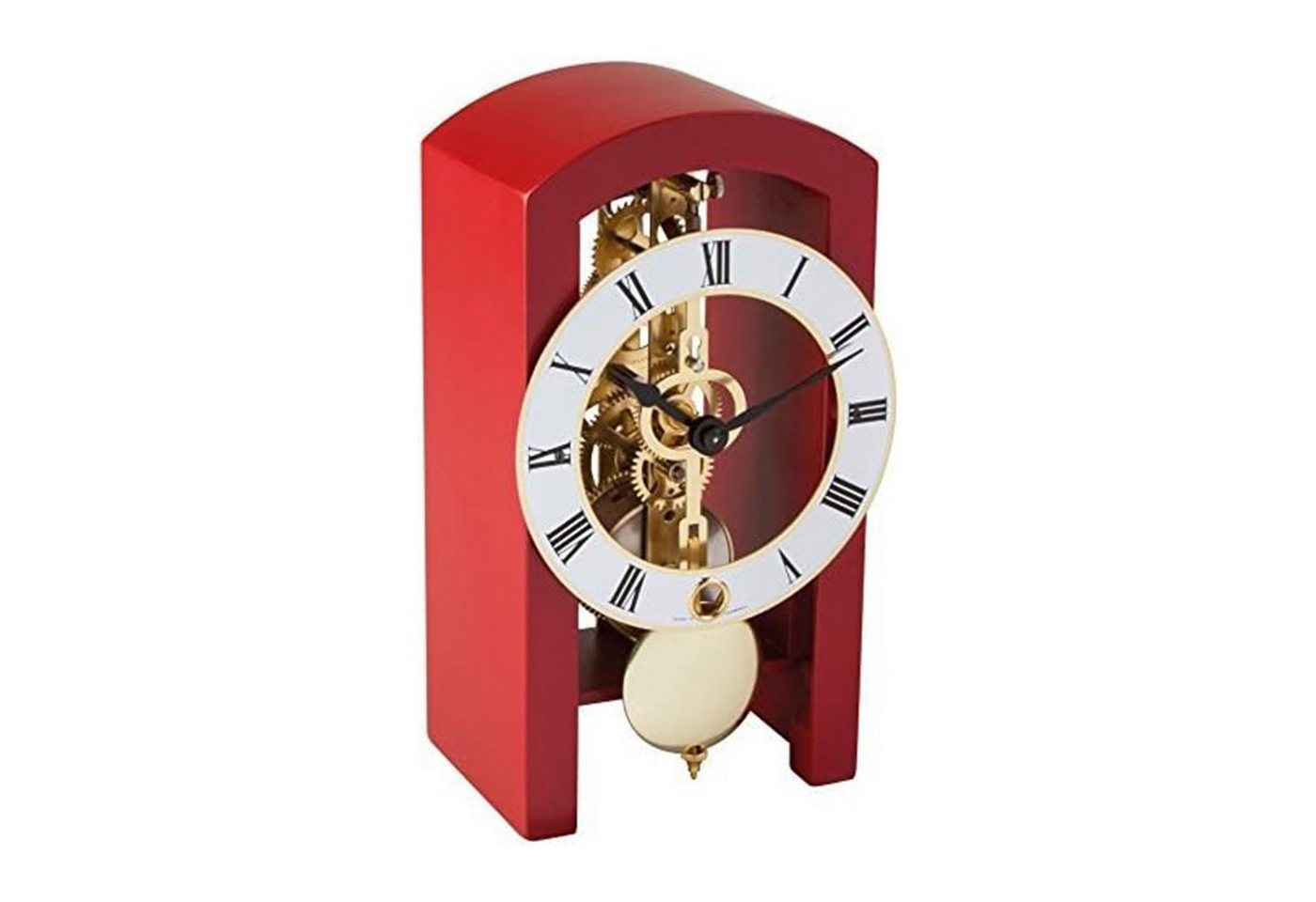 Hermle Uhr HERMLE Skelett-Tischuhr, rot von Hermle