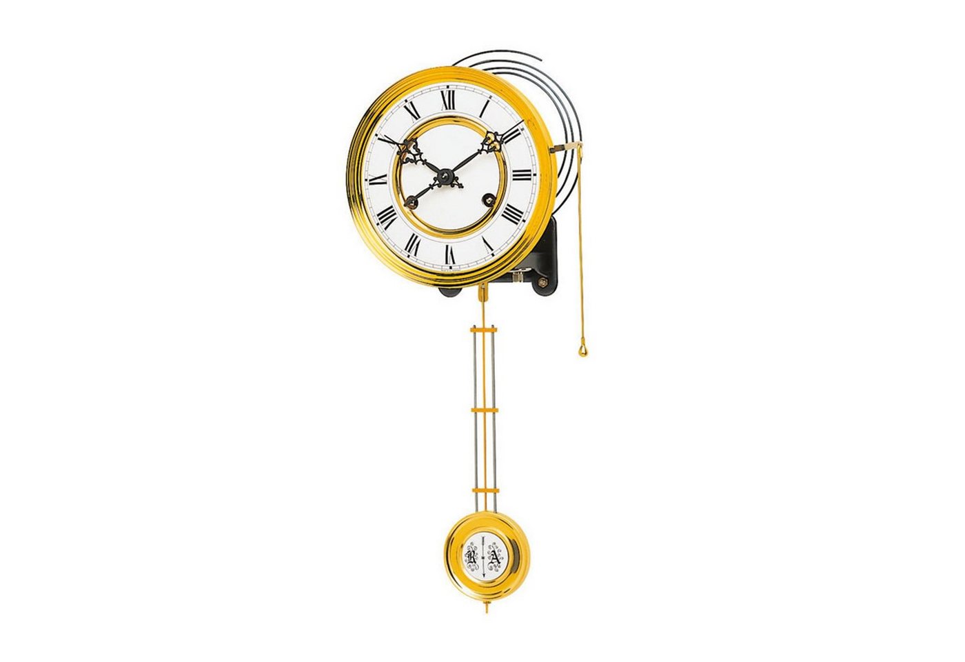 Hermle Wanduhr Federzugwerk Hermle, 14-Tage, Pendellänge 21,5 cm, mit Tonfederschlag von Hermle