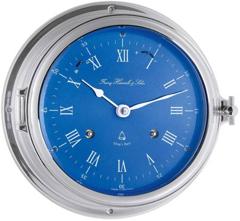 Hermle Wanduhr Schiffsuhr Messing verchromt - Hermle Modell: 35067-000132 von Hermle
