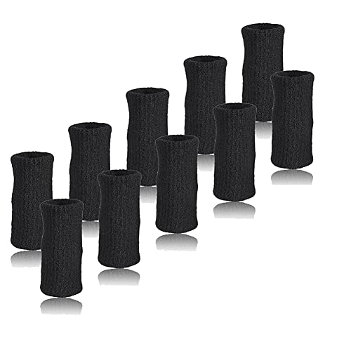 Hermosiey 10 StüCk FingerstüTze Schiene ÄRmel DaumenstüTze Schutz Elastische Atmungsaktive Stabilisatoren für Basketball Golf von Hermosiey
