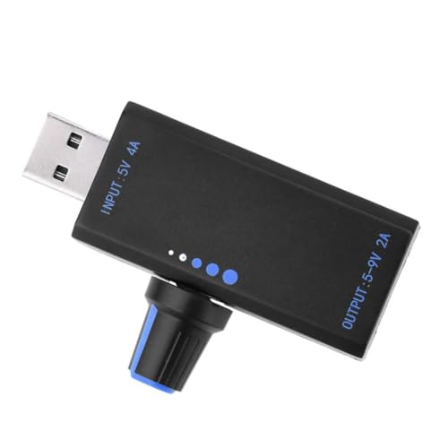 Hermosiey 18W Hochleistungs-USB-Geschwindigkeitsregler DC5V 4A Einstellbare Steuerung Lüfterkühler Typ-C USB-Lüftergeschwindigkeit Kühlerzubehör 1 Stück Schwarz von Hermosiey