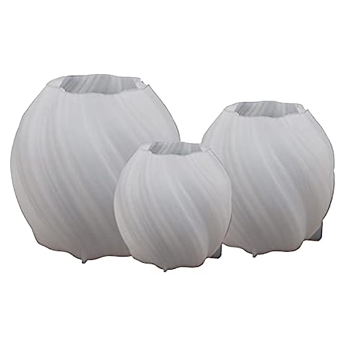 Hermosiey 3 Stück 3D-Silikon-Kerzenformen, Unregelmäßige Wellen, Gedrehte Silikonformen für Kerzen Hermosiey 3 Stück 3D-Silikon-Kerzenformen, Unregelmäßige Wellen, Gedrehte Silikonformen für Kerzen von Hermosiey