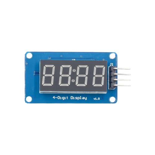 Hermosiey TM1637 LED-Modul 4-Bit-LED-Anzeigemodul für, 0,36 7-Segment-Uhrröhre mit Roter Anode von Hermosiey