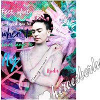 Krida Fahlo | Pop Art Bild Kunst Contemporary Modern Limited Edition Streetart Berlin Urban Weihnachten Geschenk Frau Krida Fahlo | Pop Art Bild Kunst Contemporary Modern Limited Edition Streetart Berlin Urban Weihnachten Geschenk Frau von HeroesberlinPopArt
