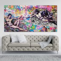 Pop Art, Bild, Michelangelo, Erschaffung Welt, Urban, Graffiti Kunst, Urban von HeroesberlinPopArt