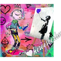 Pop Art | Bild Kunst Contemporary Gaston Banksy Modern Limited Edition Streetart Urban von HeroesberlinPopArt