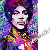 Pop Art | Bild Wanddeko Kunst Contemporary Modern Prince Love Limited Edition Streetart Berlin von HeroesberlinPopArt