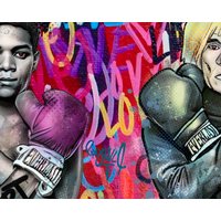 Pop Art | Bild Wanddekoration Leinwand Kunst Contemporary Modern Warhol Boxen2 Basquiat Streetart Graffiti Berlin von HeroesberlinPopArt