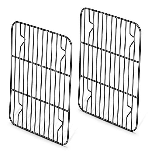 Herogo Abkühlgitter Drahtgrillrost 2er Set, 22x16cm, Edelstahl Ofenregal mit Antihaftbeschichtung, ideal zum Backen Kochen Braten Grillen, Ofenfest & ungiftig, leicht zu reinigen Herogo Abkühlgitter Drahtgrillrost 2er Set, 22x16cm, Edelstahl Ofenregal mit Antihaftbeschichtung, ideal zum Backen Kochen Braten Grillen, Ofenfest & ungiftig, leicht zu reinigen von Herogo