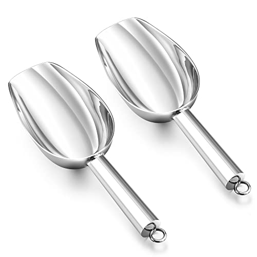Herogo Mehlschaufel, Edelstahl Eisschaufel 2er-Set, kleine Abwiegeschaufel für Mehl Futter Kaffee Lebensmittel Süßigkeiten, Abfüllschaufel für Küche, Bar, Hochzeit, Buffet, Party, Spülmaschinenfest Herogo Mehlschaufel, Edelstahl Eisschaufel 2er-Set, kleine Abwiegeschaufel für Mehl Futter Kaffee Lebensmittel Süßigkeiten, Abfüllschaufel für Küche, Bar, Hochzeit, Buffet, Party, Spülmaschinenfest von Herogo