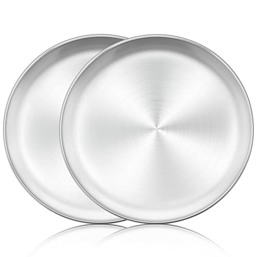 Herogo Pizzablech 2er Set, 25,4 cm Edelstahl Pizzablech Ofenblech Rund Pizzablech für Ofen Backen Servieren Braten, Ungiftig & Gesund, Langlebig & Spülmaschinenfest Herogo Pizzablech 2er Set, 25,4 cm Edelstahl Pizzablech Ofenblech Rund Pizzablech für Ofen Backen Servieren Braten, Ungiftig & Gesund, Langlebig & Spülmaschinenfest von Herogo