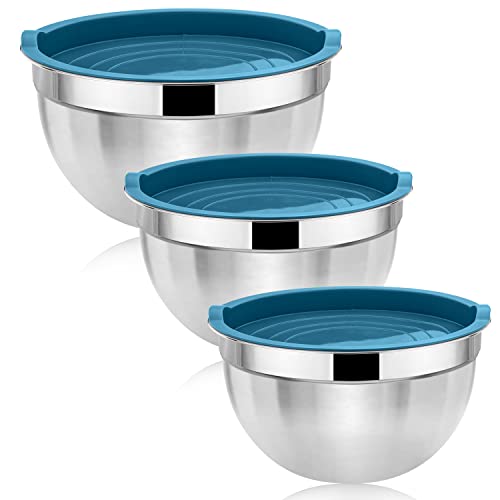 Herogo Rührschüssel 3er Set, Edelstahl Salatschüssel mit Blauem Luftdichtem Deckel, Schüssel Metallschüssel Set zum Backen, Ungiftig & Rostfrei, Langlebig & Spülmaschinenfest (4,5/2,7/1,5 L) Herogo Rührschüssel 3er Set, Edelstahl Salatschüssel mit Blauem Luftdichtem Deckel, Schüssel Metallschüssel Set zum Backen, Ungiftig & Rostfrei, Langlebig & Spülmaschinenfest (4,5/2,7/1,5 L) von Herogo