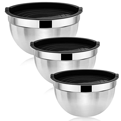 Herogo Rührschüssel 3er Set, Edelstahl Salatschüssel mit Schwarzem Luftdichtem Deckel, Schüssel Metallschüssel Set zum Backen, Ungiftig & Rostfrei, Langlebig & Spülmaschinenfest (4,5/2,7/1,5 L) Herogo Rührschüssel 3er Set, Edelstahl Salatschüssel mit Schwarzem Luftdichtem Deckel, Schüssel Metallschüssel Set zum Backen, Ungiftig & Rostfrei, Langlebig & Spülmaschinenfest (4,5/2,7/1,5 L) von Herogo