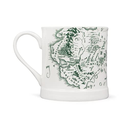 Herr der Ringe - Tasse - Mittelerde - Kaffeetasse Karte Logo - Landkarte - Mug - Keramik - Geschenkbox von Herr der Ringe