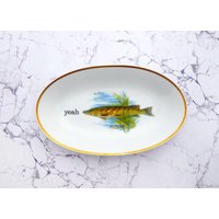 Wandteller Typo Yeah Herr Fuchs Fisch 23cm Platte Gold Hecht Wandteller Typo Yeah Herr Fuchs Fisch 23cm Platte Gold Hecht von HerrFuchs