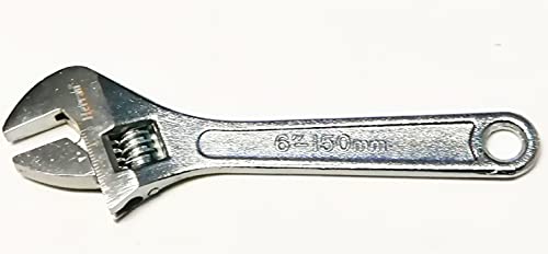 Herran Rollgabelschlüssel 6 Zoll 150 mm mit Öffnung bis 15 mm, Gewicht 133 g (6,0 Zoll INCH 150 mm) von Herran