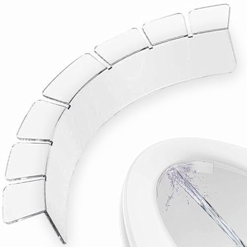 Toilettensitz Spritzschutz Urinschutz für Toilettensitz Toilettensitz Urinabweiser Transparent Wasserdicht Töpfchentraining Pee Spritzschutz wasserdichte Urinabweiser für Kinder und Erwachsene von Herreicher