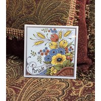 Floriade Blumenfliese - 1992 Internationale Gartenausstellung Niederlande Floriade Blumenfliese - 1992 Internationale Gartenausstellung Niederlande von HerringboneVintageCo