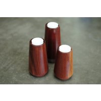 Kerzenhalter - Schwarzes Nussbaumholz | 3Er Set von HerringtonWoodwork
