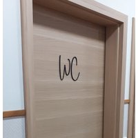 Wc Schild, Toilettenschild Aus Mdf "Betty" von HerrlichesHeim