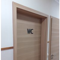 Wc Schild, Toilettenschild Aus Mdf von HerrlichesHeim