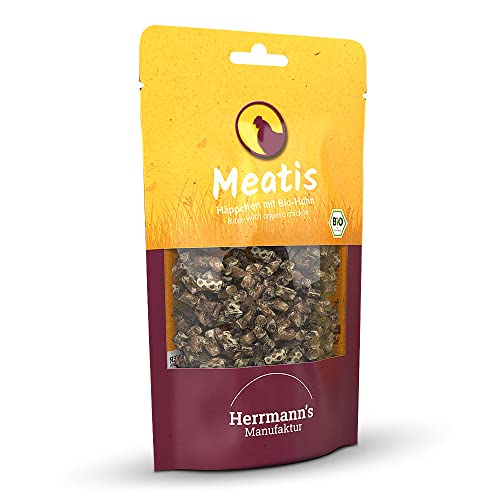 Herrmann's - Meatis Bio-Huhn mit Hirse - 6 x 80g - Snacks - Hundefutter von Wolfsblut