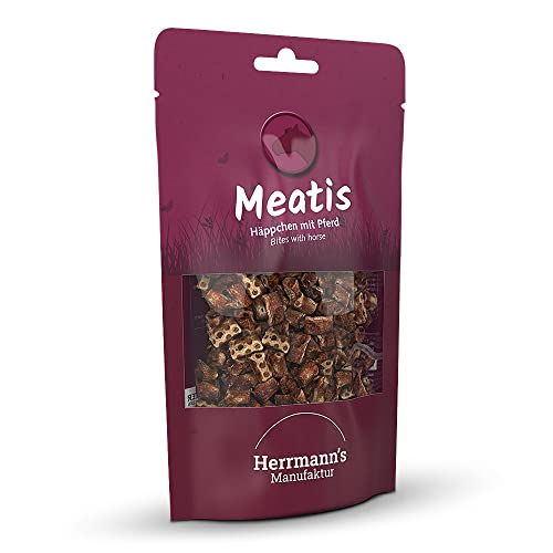 Herrmann's - Meatis Pferd mit Hirse - 6 x 80g - Snacks - Hundefutter von Herrmann's