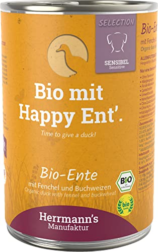 Herrmanns Ente mit Fenchel und Buchweizen, 12er Pack (12 x 400 g) von Herrmann's