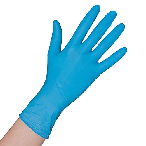Herrmann 200x Einweghandschuhe Weiß, Einmalhandschuhe S, Handschuhe Einweg 200 Stück/Box, Gummihandschuhe puderfrei, latexfreie Nitrilhandschuhe in S, M, L, XL Putzhandschuhe, Koch-/Küchen-Handschuhe von Herrmann