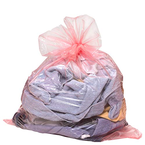 Herrmann Wäschesack 100 Liter in Rot | 25 Stück |bei 45 °C wasserlösliche Wäschebeutel | Ideal für Arbeitsbereiche mit konterminierter Bekleidung, wie z.B. Kranken- & Pflegebereiche, Feuerwehr UVM. von Herrmann