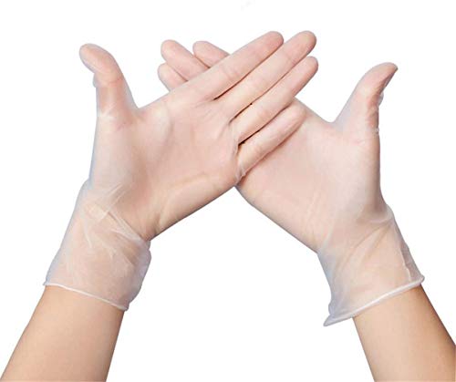 Vinylhandschuhe in Gr. XL | 100 Stück Transparent | Vinyl Einweghandschuh Einzelhandschuhe in praktischer Spenderbox | Ideal für Hygienebereiche - wie Lebensmittelbranche, Kosmetik UVM. | latexfrei von Herrmann