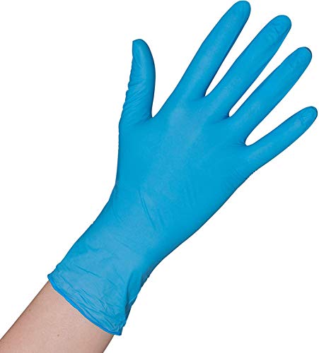 Herrmann Einweghandschuh in Größe XL | 200 Stück | Nitril Einzelhandschuhe Blau in praktischer Spenderbox latexfrei | Ideal für Hygienebereiche - wie Lebensmittelbranche, Kosmetik UVM. (XL) von Herrmann