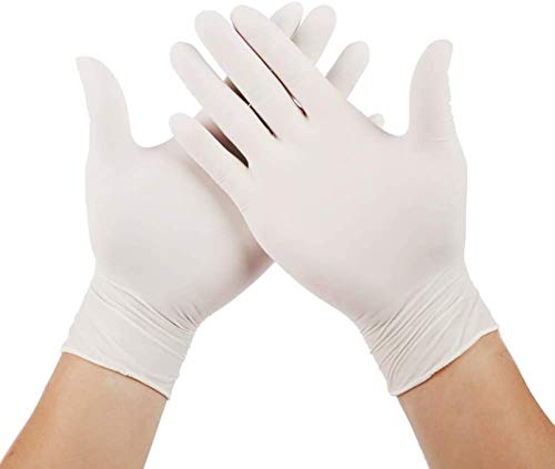 Nitril Handschuh Premium in Größe XL | 100 Stück | Einzelhandschuhe Weiß in praktischer Spenderbox | Ideal für Hygienebereiche - wie Lebensmittelbranche, Kosmetik UVM. | latexfrei (XL) von Herrmann