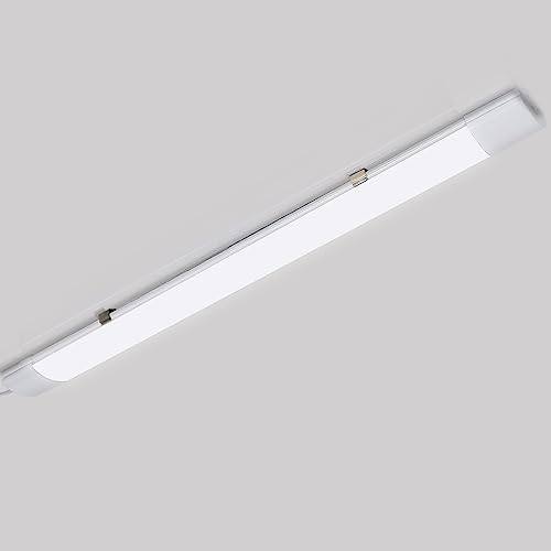 Herrselsam LED Feuchtraumleuchte 150cm, 48W LED Röhre 3600LM Feuchtraumlampe 4000k Neutralweiß, IP65 Wasserfest Feuchtraum Wannenleuchte, LED Werkstatt Deckenleuchte Lampe für Garage Büro, 1er von Herrselsam
