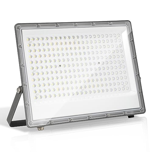 Herrselsam LED Strahler Außen LED Strahler 200W, LED Scheinwerfer LED Aussenstrahler, Superhell 19800LM LED Fluter, 6000K IP65 Aussenstrahler LED Wasserdicht für Hinterhof, Garten (1 Stück) von Herrselsam