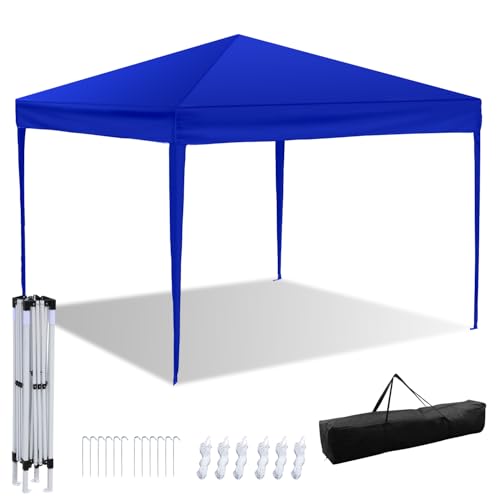 Herrselsam Pavillon 3 x 3 m, pavillon 3x3 wasserdicht stabil Winterfest,partyzelt Winterproof,Zelt UV Protection 50+ High Density Plane faltpavillon Pavillon 3 x 3 m Gartenpavillon(Blau) von Herrselsam
