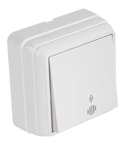 Aufputz Wechselschalter beleuchtet · Weiß/Weiss · IP20 · Mutlusan · AP Serie BRON von HERRY24 Your Project Partner